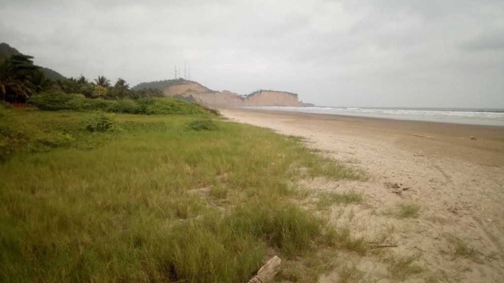 On The Beach Of Olon At Sunset Shores
